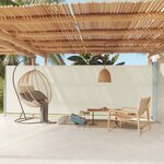 vidaXL Auvent latéral rétractable de patio 180x600 cm Crème