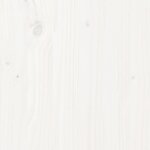 vidaXL Cadre de lit Blanc Bois massif 180x200 cm Super King