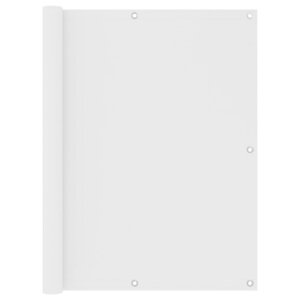 vidaXL Écran de balcon Blanc 120x400 cm Tissu Oxford