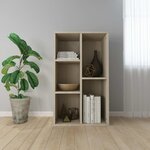 vidaXL Bibliothèque/Buffet Chêne sonoma 50x25x80 cm Bois d’ingénierie