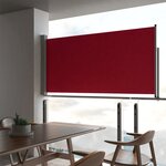 vidaXL Auvent latéral rétractable de patio 120x300 cm Rouge