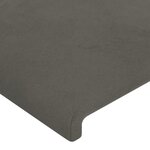 vidaXL Têtes de lit 2 Pièces Gris foncé 90x5x78/88 cm Velours