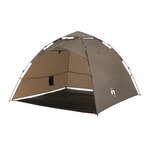 vidaXL Tente de pêche 4 personnes vert olive libération rapide