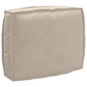 vidaXL Coussin pour dossier de palette Taupe 50 x 40 x 12 cm