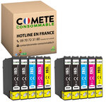 COMETE, Entreprise française - T1285-10 Cartouches d'encre Compatibles avec EPSON T1285 Renard T1281 T1282 T1283 T1284 - pour EPSON Stylus T22 Office BX305F BX305FW SX125 SX130 SX230-LIVRAISON GRATUITE