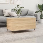 vidaXL Table basse Chêne sonoma 90x44 5x45 cm Bois d'ingénierie