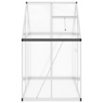vidaXL Serre avec cadre de base argent 169x114x195 cm aluminium