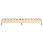 vidaXL Cadre de lit sans matelas crème 90x200 cm tissu