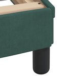 vidaXL Lit avec matelas vert foncé 90x200 cm velours