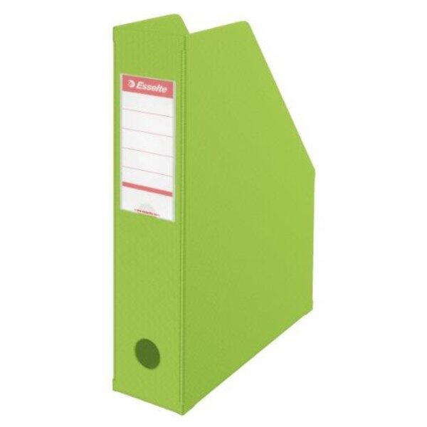 Boîte à pan coupé Porte-revues PVC dos 7 cm Livré à plat Vert ESSELTE