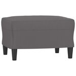 vidaXL Repose-pied Gris 60x50x41 cm Similicuir