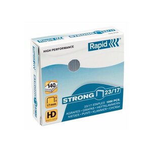 Bte de 1000 Agrafes Strong 23/17 Galvanisée RAPID