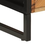 vidaXL Armoire de salle de bain bois massif d'acacia et fer