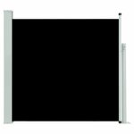 vidaXL Auvent latéral rétractable de patio 170x300 cm Noir