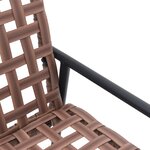 Chaises de jardin vidaXL 2 Pièces Noires 79x56x73 5 cm Rattan en polypropylène