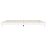 vidaXL Cadre de lit blanc 120x200 cm bois d'ingénierie