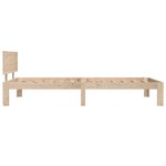 vidaXL Cadre de lit bois de pin massif 100x200 cm