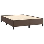 vidaXL Cadre de lit Marron 140x200 cm Similicuir