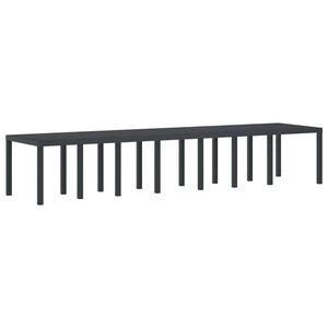 vidaXL Table de Jardin Anthracite 400 x 100 x 73 cm polyrotin