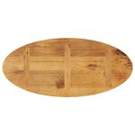 vidaXL Dessus de table 100x50x2 5 cm ovale bois massif de manguier