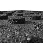 vidaXL Carreau de protection anti-chute 6Pièces Caoutchouc 50x50x3cm Noir