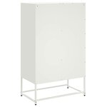 vidaXL Buffet haut blanc 68x39x111 5 cm acier laminé à froid