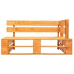 vidaXL Canapé palette de jardin avec coussins gris bois de pin