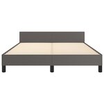vidaXL Cadre de lit sans matelas gris 140x200 cm similicuir