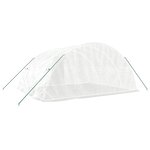 vidaXL Serre avec cadre en acier blanc 20 m² 5x4x2 3 m