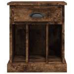 vidaXL Tables de chevet 2 Pièces chêne fumé 43x36x50 cm