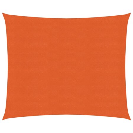 vidaXL Voile d'ombrage 160 g/m² Orange 2x2 5 m PEHD