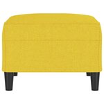 vidaXL Repose-pied Jaune clair 70x55x41 cm Tissu