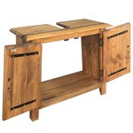 vidaXL Meuble-lavabo de salle de bains pin massif 70x32x63 cm