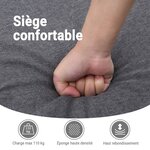 vidaXL Fauteuil de massage inclinable électrique Marron foncé Tissu