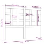 vidaXL Tête de lit 140 5x4x100 cm Bois massif de pin