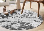 Tapis de salon Moderne 120 x 120 cm - Gris