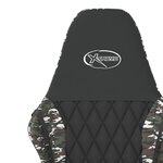 vidaXL Chaise de jeu Noir et camouflage Similicuir