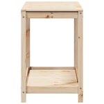 vidaXL Table de rempotage avec étagère 108x50x75 cm bois massif de pin