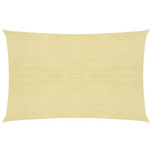 vidaXL Voile d'ombrage 160 g/m² Beige 2x3 m PEHD