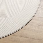 vidaXL Tapis IZA poils courts style scandinave crème Ø 160 cm