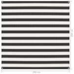 vidaXL Tapis de tente 200x200 cm Anthracite et blanc