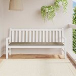vidaXL Coussin de banc de jardin taupe 180x50x4 cm tissu oxford