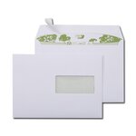 Boite de 500 enveloppes extra blanches 100% recyclées c5 162x229 90 g/m² fenêtre 45x100 b... Gpv