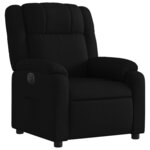 vidaXL Fauteuil inclinable électrique Noir Tissu