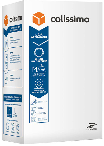 Colissimo Prêt-à-Envoyer Union Européenne - Boîte de taille M - 3 kg