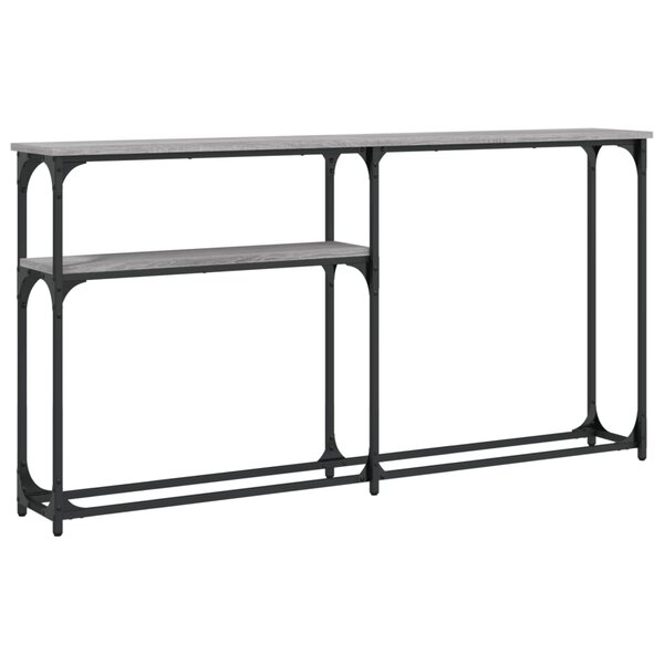 vidaXL Table console sonoma gris 145x22 5x75 cm bois d'ingénierie
