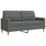 vidaXL Ensemble de canapés 3 Pièces repose-pied et coussins décoratifs