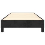 vidaXL Cadre de lit Noir 90x200 cm Velours