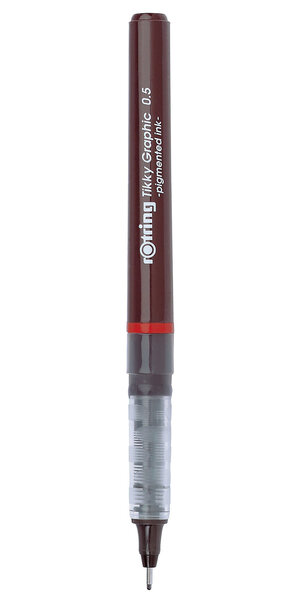rOtring Tikky Graphic feutre fin 0 50 mm  encre noire