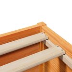 vidaXL Cadre de lit avec tête de lit cire marron 90x200 cm bois de pin